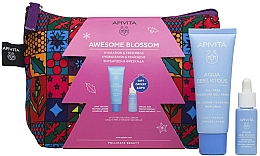 Düfte, Parfümerie und Kosmetik Set - Apivita Aqua Beelicious Set (f/cr/40ml + boost/10ml + bag)