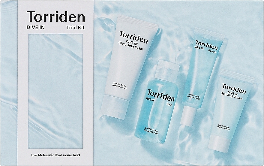 Set - Torriden Dive-In Kit (cr/20ml + foam/30ml + toner/50ml + serum/20ml) — Bild N1