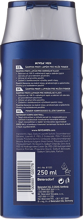 Anti-Schuppen Shampoo mit Bambusextrakt - NIVEA MEN Anti-Dandruff Power Shampoo — Bild N8