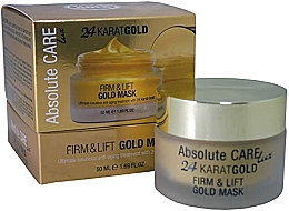 Düfte, Parfümerie und Kosmetik 24 Karat Gesichtsmaske - Absolute Care Lux 24 Karat Gold Firm & Lift Gold Mask