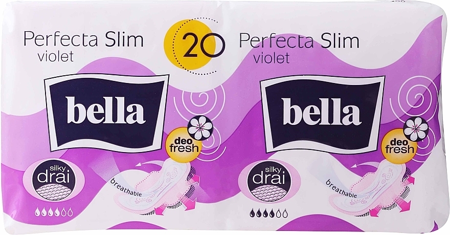 Damenbinden Perfecta Violet Deo Fresh Extra Ultra 10+10 St. - Bella — Bild N1