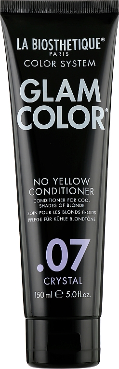 Pflegender Anti-Gelbstich Conditioner für kühle Blondtöne - La Biosthetique Glam Color No Yellow Conditioner 07 Crystal — Bild N1