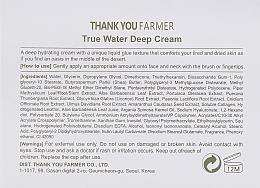 Ultra feuchtigkeitsspendende Gesichtscreme - Thank You Farmer True Water Deep Cream — Bild N3