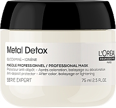 GESCHENK! Professionelle Maske für alle Haartypen - L'Oreal Professionnel Serie Expert Metal Detox Anti-deposit Protector Mask — Bild N1