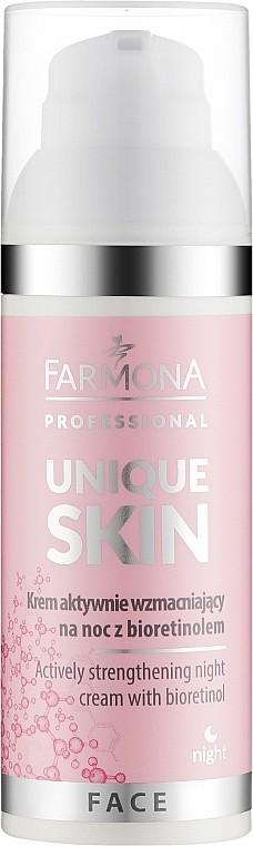 Aktiv straffende Nachtcreme mit Bio-Retinol - Farmona Professional Unique Skin Actively Strengthening Night Cream With Bioretinol — Bild N1