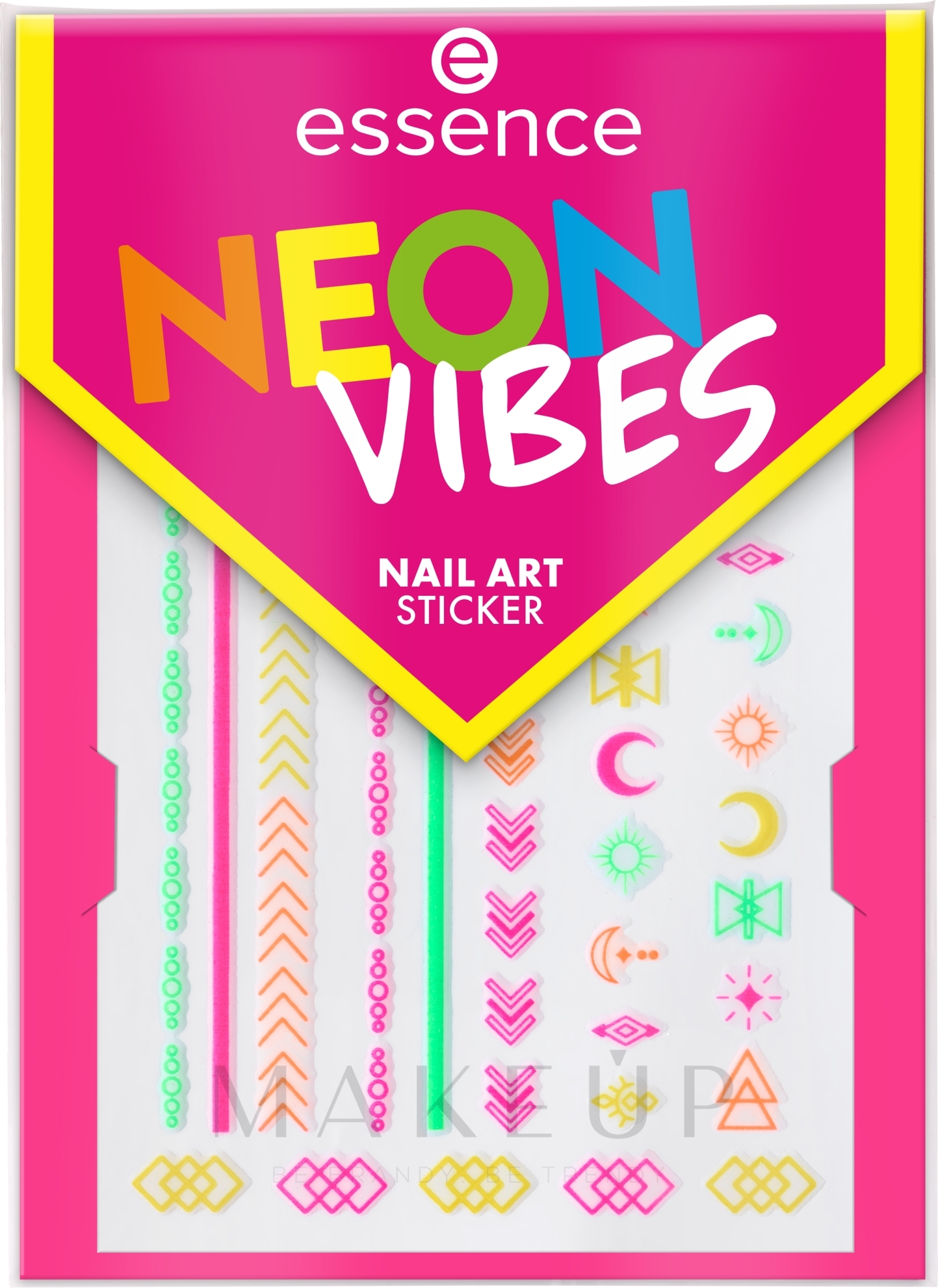 Nagelaufkleber - Essence Neon Vibes Nail Art Stickers — Bild 49 St.