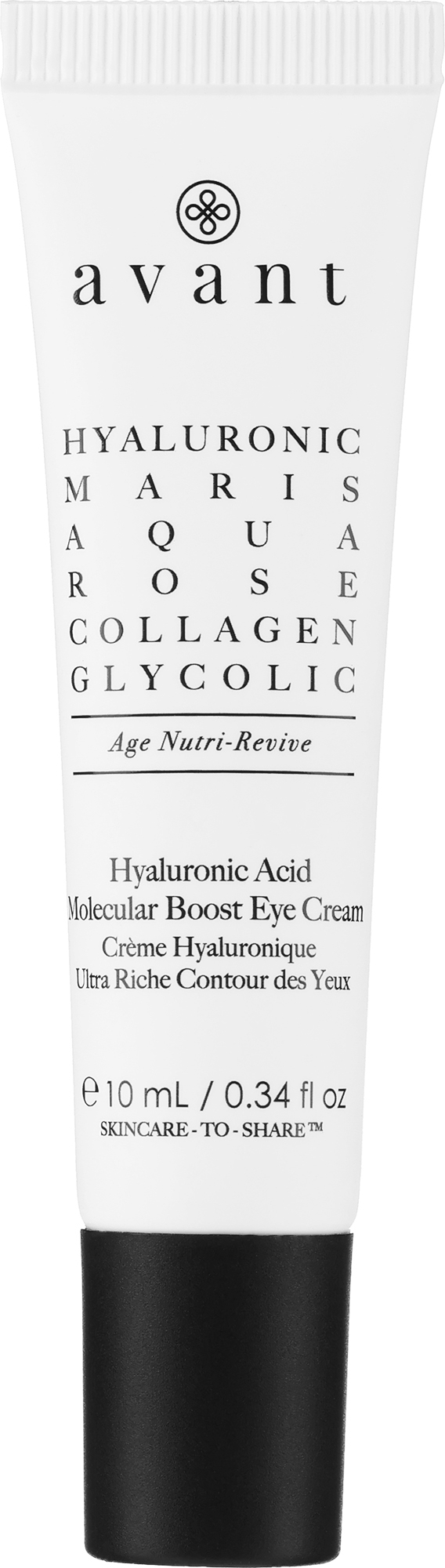 Anti-Falten-Augencreme mit Hyaluronsäure - Avant Skincare Hyaluronic Acid Molecular Boost Eye Cream — Bild 10 ml