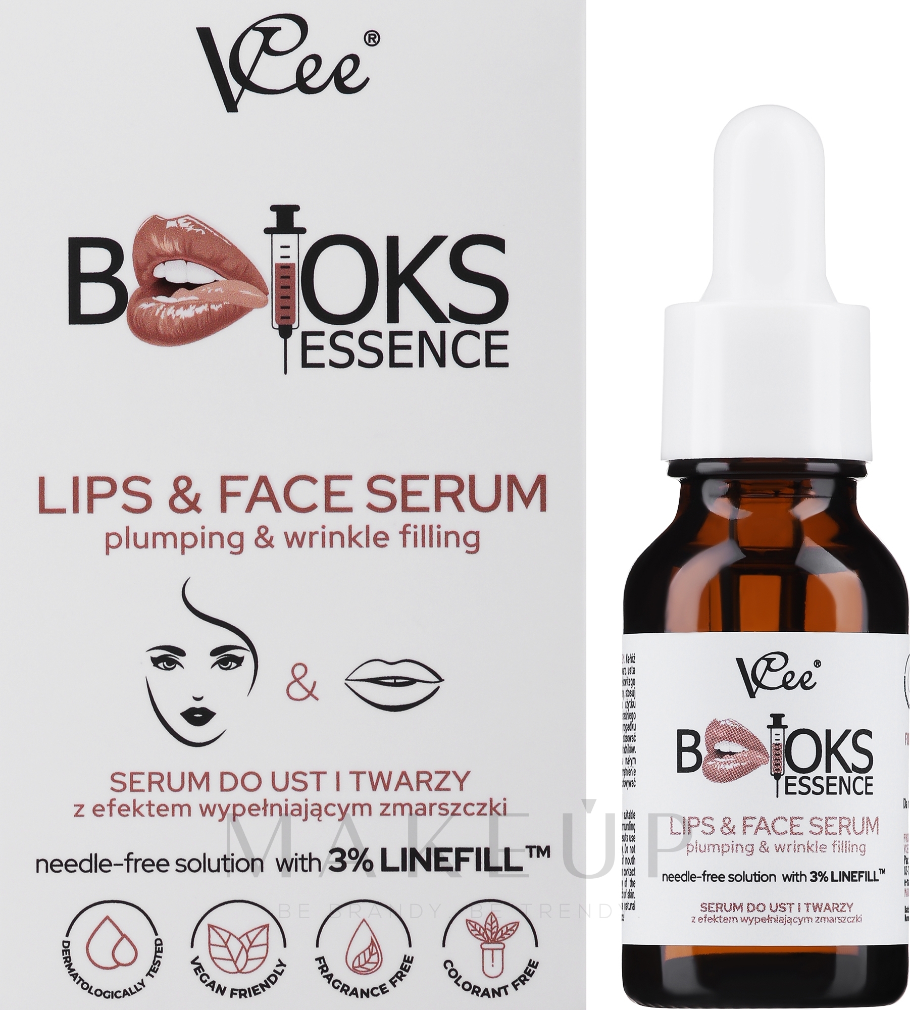Botox-Essenz für Gesicht und Lippen mit 3% Linienfüllung - VCee Botoks Essence Lips & Face Plumping & Wrinkle Filling With 3% Linefill — Bild 15 ml