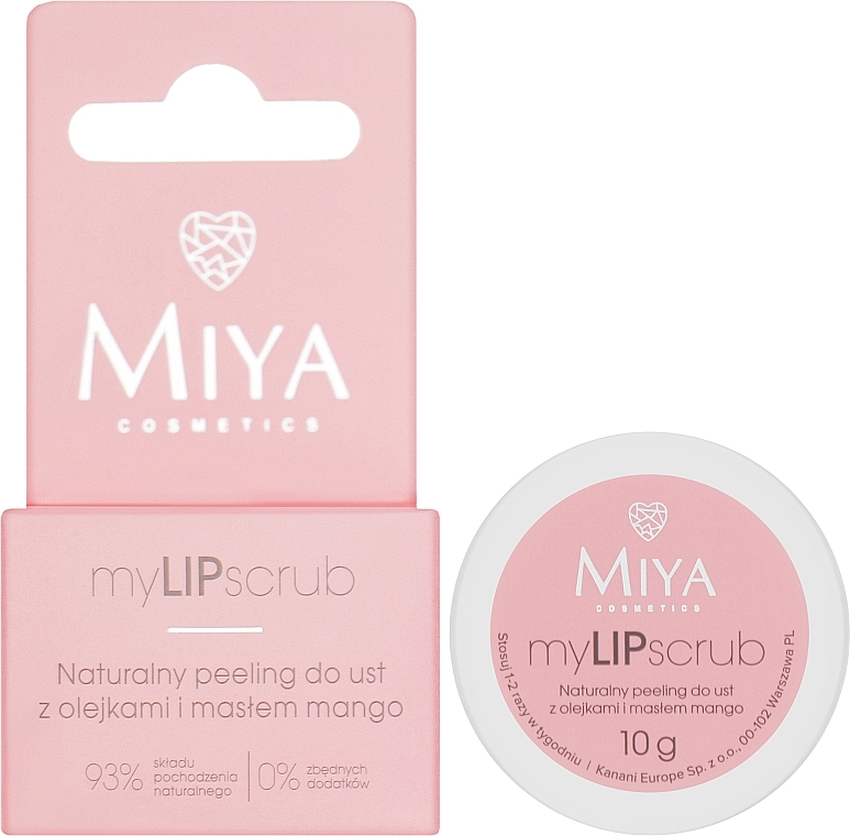 Lippenpeeling mit Mangobutter - Miya Cosmetics myLIPscrub — Bild N2