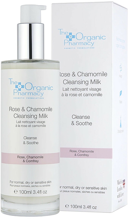 Reinigungsmilch für empfindliche Haut - The Organic Pharmacy Rose & Chamomile Cleansing Milk — Bild N1