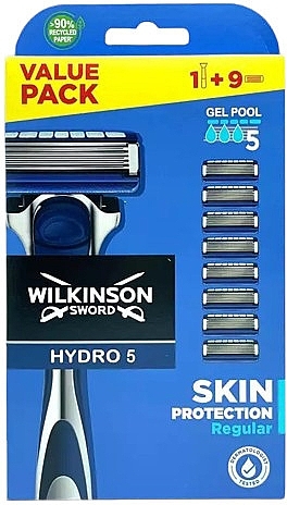 Rasierer + 9 austauschbare Klingen - Wilkinson Sword Hydro 5 Skin Protection — Bild N1