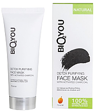 Düfte, Parfümerie und Kosmetik Reinigende Gesichtsmaske mit Aktivkohle - Bio2You Natural Face Mask
