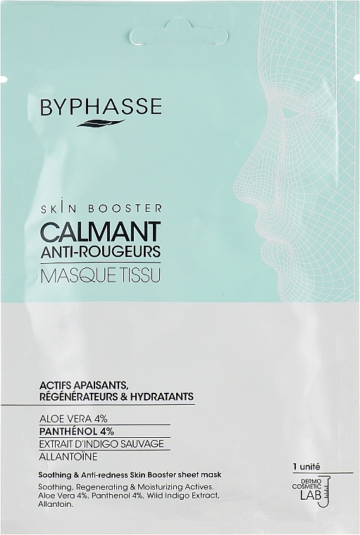 Tuchmaske für das Gesicht - Byphasse Skin Booster Soothing & Anti-Redness Sheet Mask — Bild N1