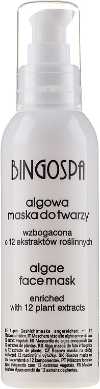 Gesichtsmaske mit Algen - BingoSpa Algae Mask Enriched With 12 Components