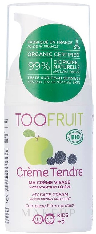 Gesichtscreme mit Apfel- und Blaubeeren-Extrakt - Toofruit Creme Tendre Light Moisturizing Cream — Bild 30 ml