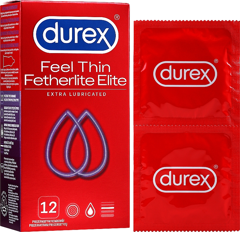 Kondome extra fein 12 St. - Durex Fetherlite Elite — Bild N2