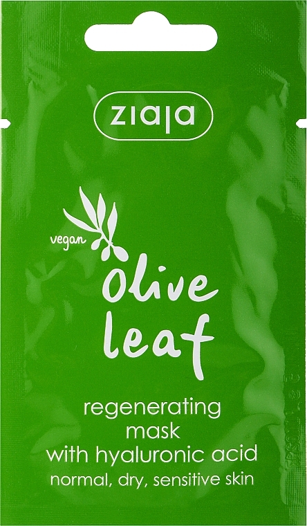Regenerierende Gesichtsmaske mit Hyaluronsäure - Ziaja Regenerating Olive Leaf Face Mask — Bild N1