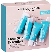 Gesichtspflegeset - Paula's Choice Clear Skin Essentials Kit (Gesichtsgel 30ml + Gesichtspeeling 15ml + Gesichtsfluid 15ml + Gesichtscreme 15ml) — Bild N1