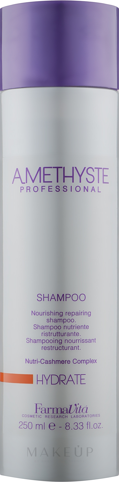 Shampoo für trockenes und geschwächtes Haar - Farmavita Amethyste Hydrate Shampoo — Bild 250 ml