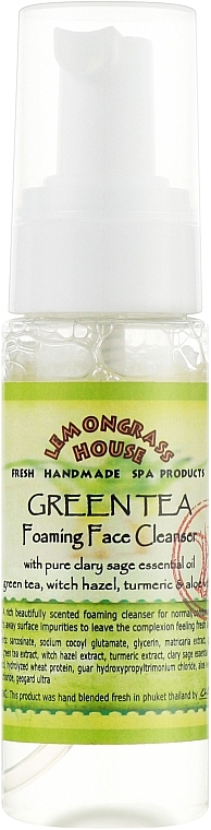 Waschschaum Grüner Tee - Lemongrass House Green Tea Foaming Face Cleanser — Bild N1