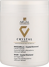 Maske für strapaziertes Haar mit Arganöl und Macadamia - Arual Crystal Diamond Mask — Bild N1