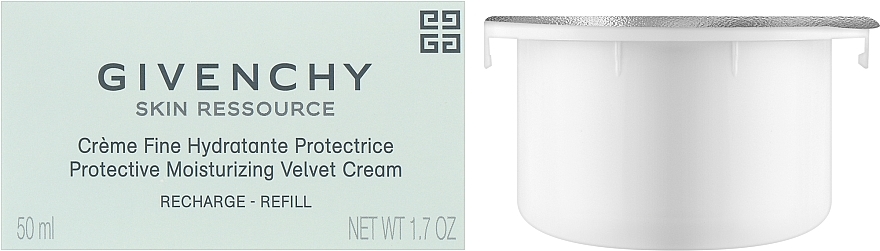 Feuchtigkeitsspendende leichte Gesichtscreme - Givenchy Skin Ressource Protective Moisturizing Velvet Cream (Refill) — Bild N2