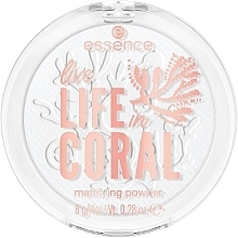 Mattierender Gesichtspuder - Essence Live Life In Coral Mattifying Powder — Bild N2