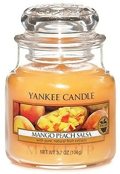 Duftkerze im Glas Mango Peach Salsa - Yankee Candle Mango Peach Salsa Jar — Bild 104 g