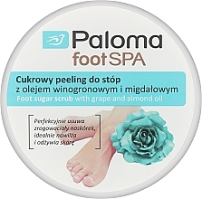 Düfte, Parfümerie und Kosmetik Zucker-Fußpeeling mit Traubenkern- und Mandelöl - Paloma Foot SPA 