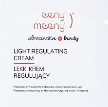 GESCHENK! Leichte regulierende Gesichtscreme - Eeny Meeny Light Regulating Cream (Probe)  — Bild N1