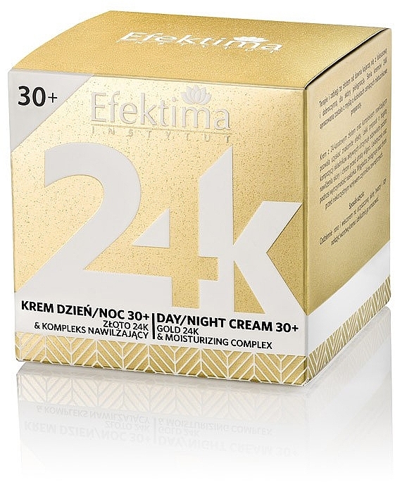 Gesichtscreme 30+ - Efektima Instytut 24K Gold & Moisturizing Complex Day/Night Cream 30+  — Bild N1