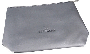 Kosmetiktasche Leather grau 96952 - Top Choice — Bild N1