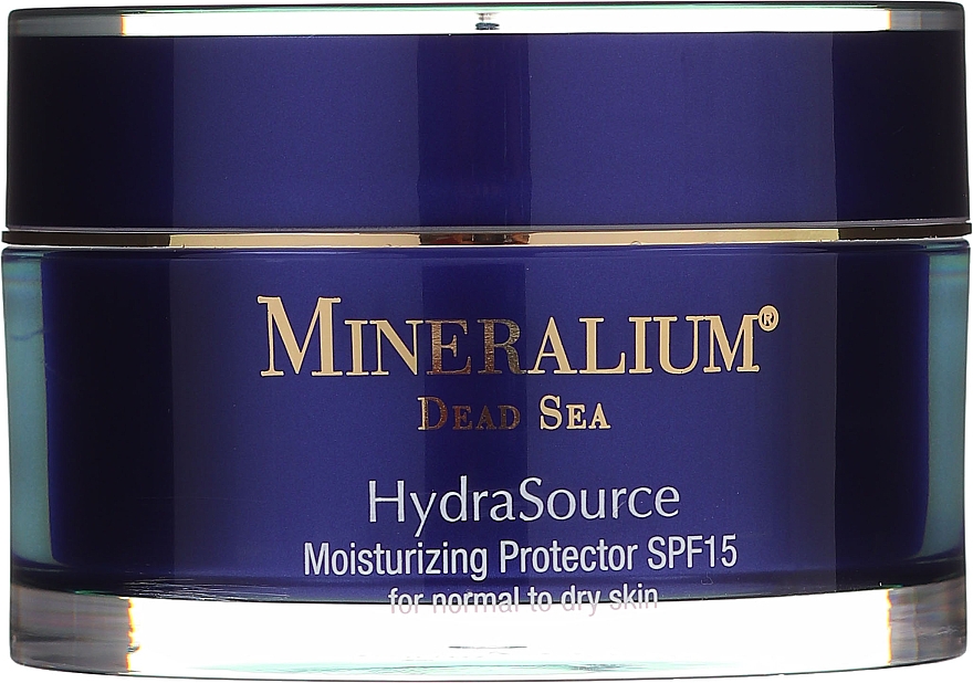 Feuchtigkeitsspendende und schützende Gesichtscreme für normale bis trockene Haut SPF 15 - Mineralium Dead Sea Hydra Source Moisturizing Protector SPF15 — Bild N1