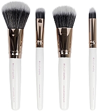 Make-up Pinselset - Brushworks White & Gold Travel Makeup Brush Set — Bild N2