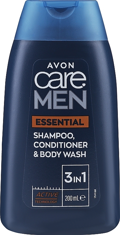 3in1 Shampoo, Conditioner und Duschgel für Männer - Avon Care Man Essentials Shampoo Conditioner And Body Wash — Bild N1
