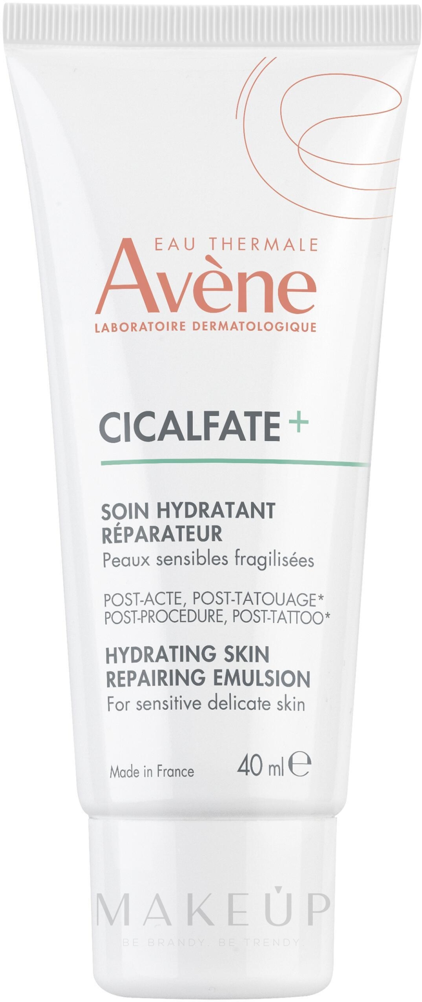 Feuchtigkeitsspendende und regenerierende Emulsion - Avene Eau Thermale Cicalfate+ Hydrating Skin Repairing Emulsion — Bild 40 ml
