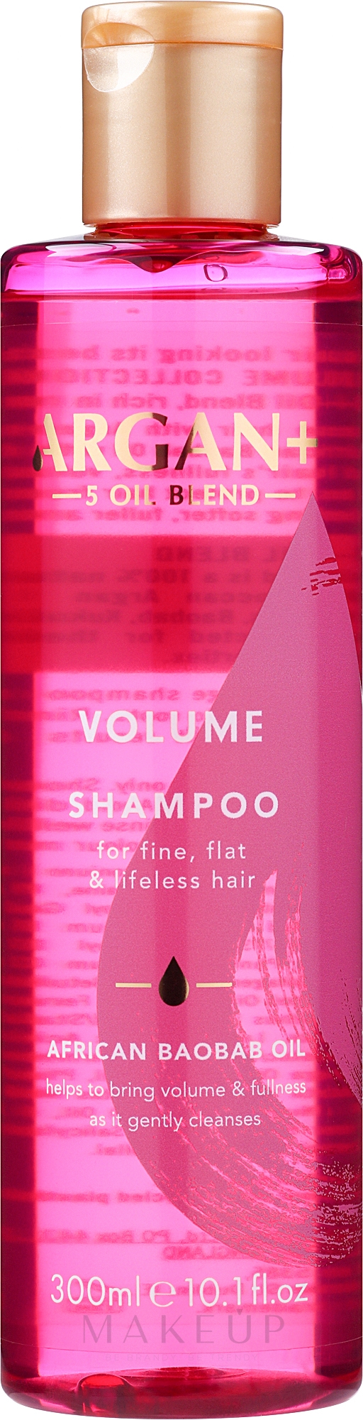 Shampoo für dünnes und lebloses Haar - Argan+ Volume Shampoo African Baobab Oil — Bild 300 ml