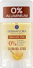 Düfte, Parfümerie und Kosmetik Gel-Deostick mit Arganöl - Dermaflora Clear Gel Stick Argan Oil