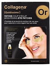 Düfte, Parfümerie und Kosmetik Set - Collagena Paris Goldissime Brightening Set (eye/patch/16pcs + eye/serum/15ml)