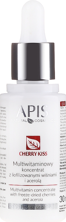 Multivitamin-Gesichtskonzentrat mit gefriergetrockneten Kirschen und Acerola - APIS Professional Cheery Kiss — Bild N1