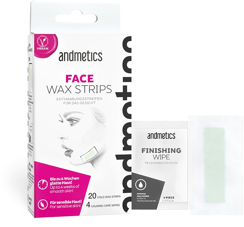 Enthaarungsstreifen für das Gesicht - Andmetics Face Wax Strips — Bild N1