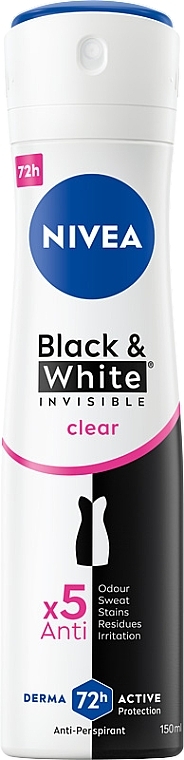 Deospray Antitranspirant - NIVEA For Women Black & White Power Deodorant Spray