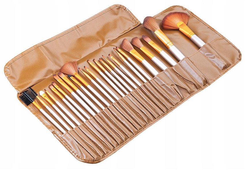 Make-up Pinsel-Set im goldenen Etui 24 St. - Beauty Design — Bild N1