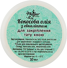 Düfte, Parfümerie und Kosmetik Natürliches Kokosnussöl mit Eukalyptus zum Fixieren von Henna-Tattoos - Mayur