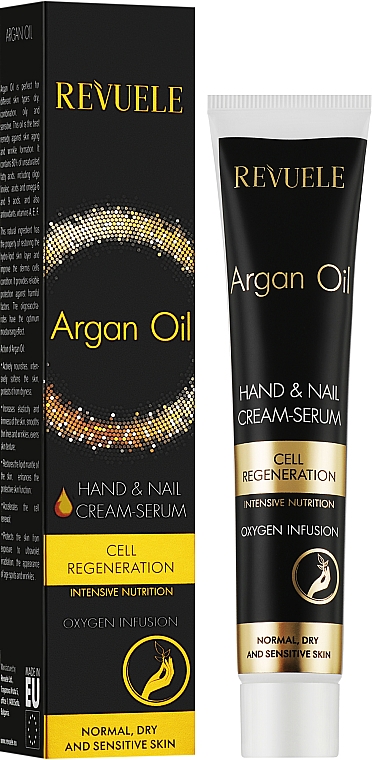 Creme-Serum für Hände und Nägel mit Arganöl - Revuele Argan Oil Cream Serum — Bild N2