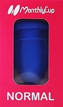 Menstruationstasse mittel blau - Menskopp MonthlyCup Normal Blue Azurite — Bild N1