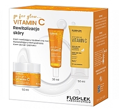 Set - Floslek Vitamin C Go For Glow (f/cr/50ml + eye/cr/30ml + h/cr/50ml) — Bild N1