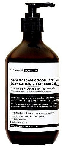Pflegende Körperlotion - Organic & Botanic Madagascan Coconut Nourishing Body Lotion — Bild N1