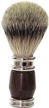 Rasierpinsel feiner Haufen rosa Baum - Golddachs Shaving Brush Finest Badger Rose Wood Silver — Bild N1