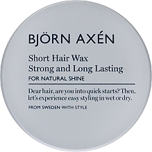 Wachs für kurze Haare - BjOrn AxEn Short Hair Wax — Bild N1